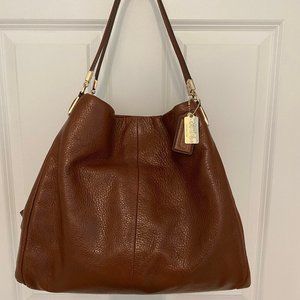 Coach Brown Pebble Handbag